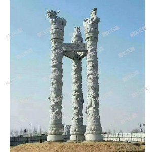 石雕龍柱華表